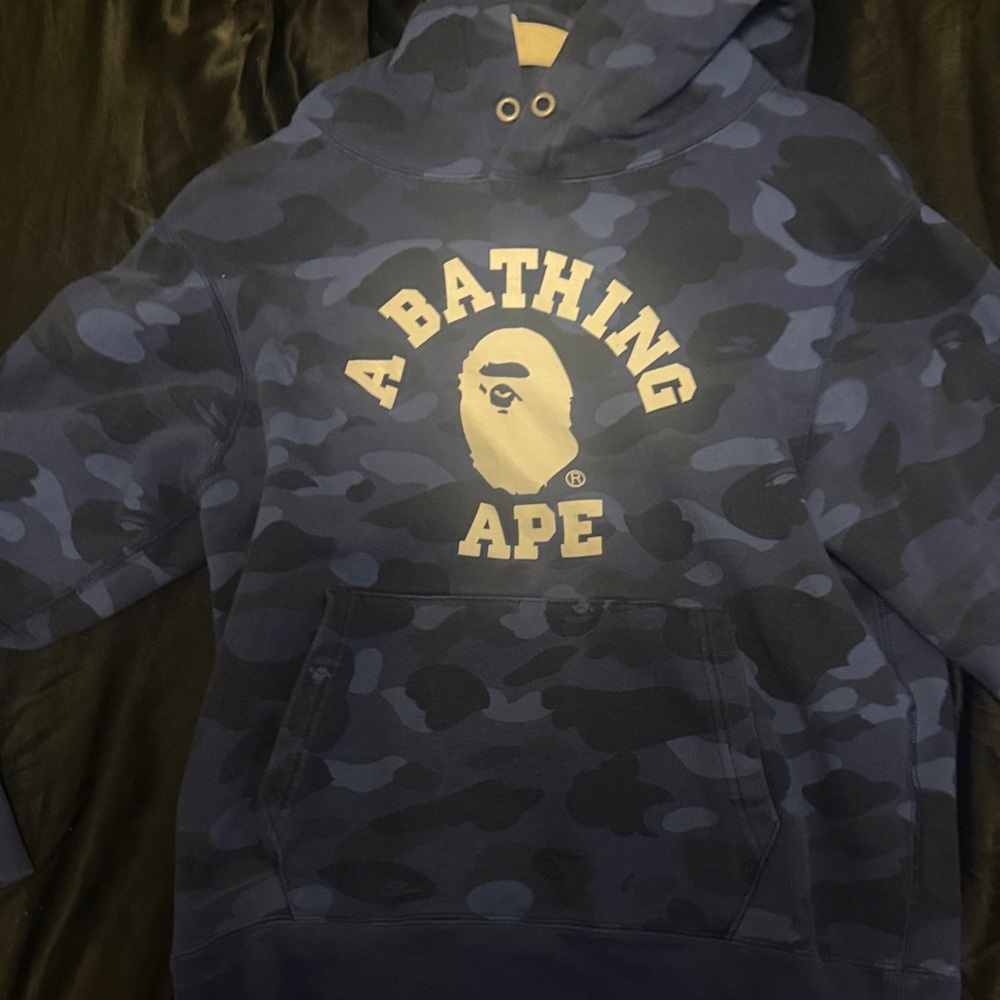Bape Blue Camo Men's Sweater